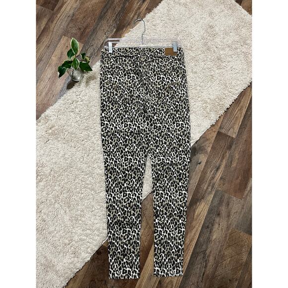 American Eagle 6 Regular Leopard Print High Rise Stretch Jegging Skinny Jeans - Picture 3 of 6